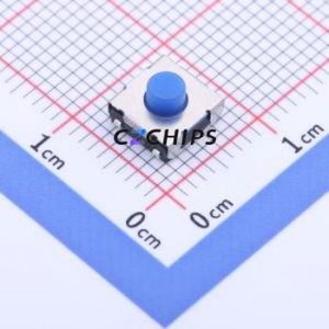 YTS1S0053CUJ00 Tactile Switch SMD Switch Single Pole Single Throw Round Button 2.5N Vertical Mount - Product Image 1
