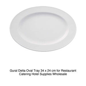 Plateau de service ovale Delta 34 × 24 cm Gural -6- Do34Ky00 - Product Image 2