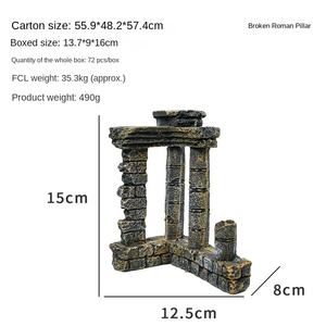 Gran oferta, simulación transfronteriza creativa, columna romana residual rota, juego de pecera para sala de estar, cocina, paisajismo, <span class=keywords><strong>acuario</strong></span> - Product Image 5