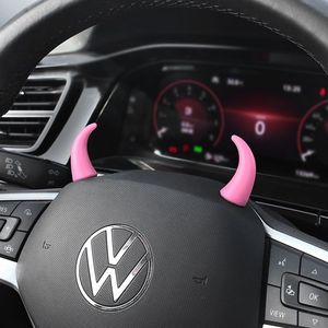 Corne de taureau mignonne et créative Corne de <span class=keywords><strong>diable</strong></span> Accessoires intérieurs pour volant de voiture et décorations d'affichage de console centrale - Product Image 5