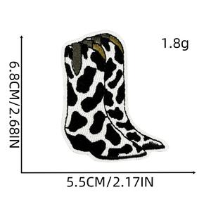 แพทช์ปักลายด้วยความร้อนทันสมัยหมวกปักลายด้วยเตารีดบนวัวลายหัวใจผีเสื้อดอกไม้สำหรับกระเป๋าเสื้อผ้ายีนส์ - Product Image 5