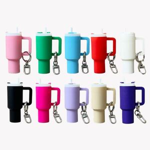 Mini Tumbler <b>Keychain</b> Custom Logo Colorful Mini Cup <b>Keychain</b> Chapstick Holder <b>Keychain</b> Accessories - Product Image 1