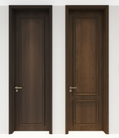 Premium Solid Wood Soundproof Door Multiple Timber Options (Maple Elm) for Villa Apartment Warehouse Commercial