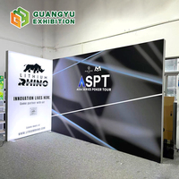 Boîte à lumière modulaire pop-up réutilisable 10x10 pieds logo personnalisé Portable en aluminium outil gratuit Seg Led salon exposition stand toile de fond