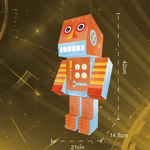 2024 vente chaude jouet créatif bricolage épissage 3D carton Robot pour les enfants