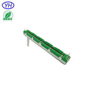 Potenciómetro deslizante estéreo de alta calidad 20mm 30mm 45mm 60mm 100mm viaje A10K B10K ohm película de carbono - Product Image 1