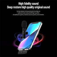 Mini microphone cravate sans fil portable, réduction du bruit, Plug and Play, pour enregistrement téléphonique
