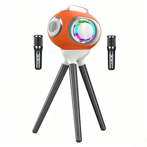 Potente Amplificador Activo USB TF con Batería, Todo <span class=keywords><strong>en</strong></span> Uno, Funciones de <span class=keywords><strong>Karaoke</strong></span> y Fiesta, Micrófono de <span class=keywords><strong>Karaoke</strong></span> FM, Altavoz Portátil de 3 Vías - Product Image 6