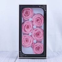 Kepala Bunga Mawar Campuran A B 5-6CM, Bunga Asli Alami Abadi, untuk Dekorasi Buket DIY, Rangkaian Bunga, Kerajinan, Pasokan Pabrik