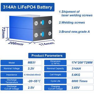 Batería prismática de grado A LF280K LF304 de 3.2V MB30 MB31 EV E 280Ah 300Ah 302Ah 304Ah 320Ah, en stock en la UE y EE. UU. - Product Image 3