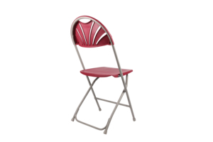 Chaise pliante en plastique vin rouge avec design à dossier ventilé Confort robuste pour les événements élégants en plein air pour les mariages et les fêtes - Product Image 3