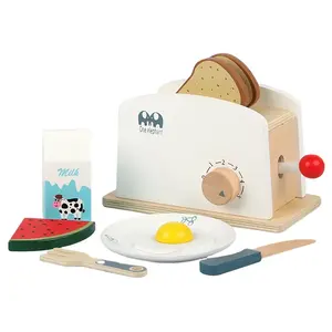 Penjualan langsung pabrik mainan dapur simulasi kayu pembuat roti anak-anak membantu bayi Anda memahami grosir kemasan kotak warna