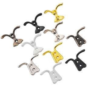 Jingmao Wall <b>Mounted</b> Coat Hooks Zinc Alloy Rectangle Durable Modern Style Various Colors - Product Image 5