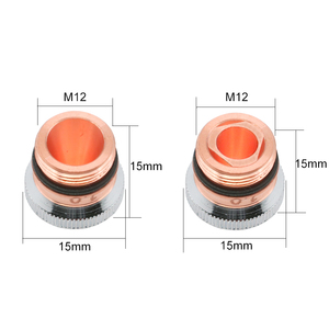 Boquilla Láser <span class=keywords><strong>DNE</strong></span> Consumibles D15 H15 M12 Boquilla de Una o Dos Capas Cromada para Máquina de Corte por Fibra - Product Image 3