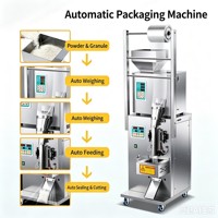 Machine d'emballage verticale entièrement automatique pour pâte de tomate, remplissage et scellage de liquides en sachets petits formats (avec moteur)