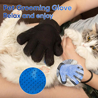 Kit de toilettage pour animaux de compagnie en acier inoxydable personnalisable avec gant, brosse, ciseaux, peignes, sac de bol pour le toilettage des chats