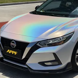 Vehicle Vinyl Wrap Color Change Film Tpu Ppf Car Paint Protection Film Anti-Scratch Tpu Colorful Laser White For Car Body