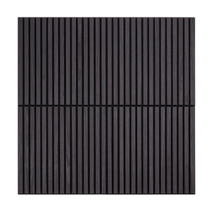 Parete interna pannello acustico <span class=keywords><strong>legno</strong></span> MDF <span class=keywords><strong>doghe</strong></span> con impiallacciatura per animali domestici rovere nero 60x60 <span class=keywords><strong>cm</strong></span> - Product Image 5