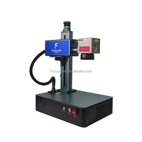 Nouvelle mini-machine de découpe laser à fibre pour métal CNC avec système de refroidissement par air prenant en charge les formats DXF/BMP/AI/PLT
