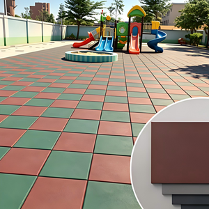 Heavy Duty Custom Color Shock Absorbing Anti-slip Outdoor EPDM Safety <b>Rubber</b> <b>Flooring</b> Playground Surface Safety Mat ISO9001 - Product Image 1