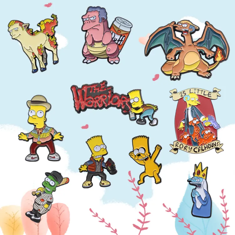 Китайская Прямая Заводская дешевая цена милые Аниме Мягкие эмалевые булавки для лацканов