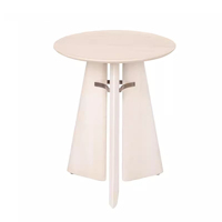 Table basse ronde en bois massif de style nordique, table d'appoint moderne sur mesure, fabricant de meubles de salon OEM