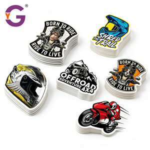 <span class=keywords><strong>Pegatina</strong></span> Personalizada para Casco de Motociclista, Resistente a los Rayos UV, Adhesivo de PVC para Exteriores, Duradera e Impermeable - Product Image 2