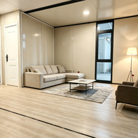 Casa Contenedor Expandible para Hotel, Casa Contenedor Expandible con Pared de Cortina de Vidrio
