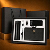 Set Hadiah Perusahaan Peringkat Teratas Gadget Baru: Flask Praktis, Notebook, USB, Pulpen, Gantungan Kunci, Power Bank untuk Kantor Bisnis
