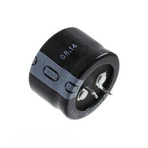 Distribuidor Autorizado, Condensador de Aluminio con Orificio Pasante, 220UF, 20%, 250V, SNAP TH B43252G2227M000, 220 uF - Product Image 1