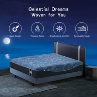 Matelas de lit gonflable en mousse orthopédique avec surmatelas, design enroulable dans une boîte