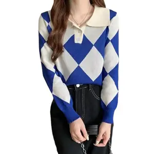 Sweater for female fleece plus size women's cardigan Turtle-shaped turtle-collar short knit woman Korean Style women's clothing