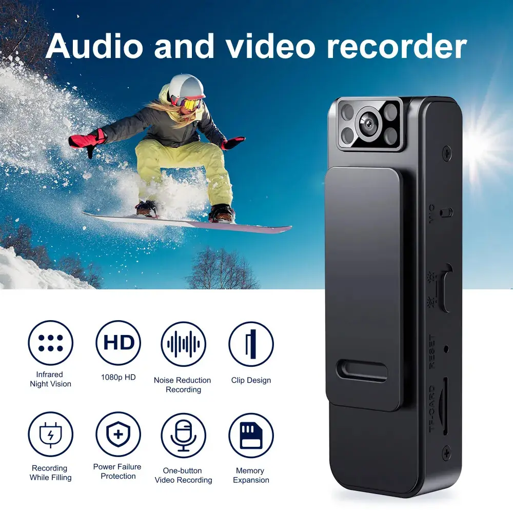 Mini caméra numérique Portable prise en charge de l'enregistrement DV 8GB/16GB/32GB/64G caméras de carte TF fotograficas numérique
