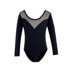 Maillots de Ballet para Niñas, Bodys de Danza con Mangas, Malla Transpirable, Material de Spandex para Gimnasia, Ropa de Danza para Entrenamiento - Product Image 4