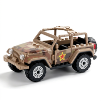 Miniatura de Vehículo Militar de Fuerzas Especiales, Coche de Policía SWAT, Bloques de Construcción a Escala, Modelo de Coche Blindado para Niños