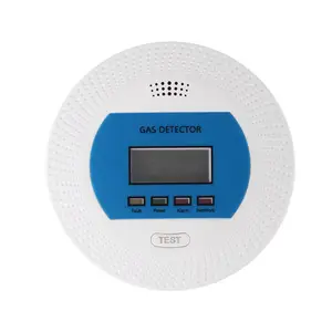 standalone gas leakage detector with LCD and DC 5V Backup Battery gas alarm