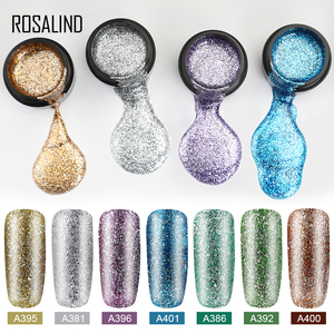 Rosalind oem logo personnalisé ongles art brillant <span class=keywords><strong>vernis</strong></span> gel laque <span class=keywords><strong>semi</strong></span> permanente paillettes couleurs lampe uv <span class=keywords><strong>vernis</strong></span> à ongles gel - Product Image 3