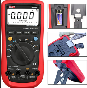 Multimètre numérique UNI-T UT61E+ 22000 points True RMS, multimètre à gamme automatique, testeur de tension, de capacité et de fréquence 1000V - Product Image 1