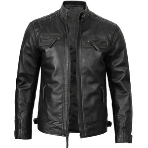 Custom Made New Design Men Leather Motorbike <b>Jacket</b> Customized Windproof Plus Size Leather Motorbike <b>Racing</b> <b>Jackets</b> For Sale - Product Image 4
