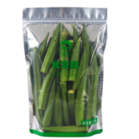 GT 150g Gedroogde Gefrituurde Okra Chips Groene Bulkverpakking Topkwaliteit Natuurlijke Smaak Gezonde Plantaardige Snack Klaar om te Eten OEM Ondersteund 0