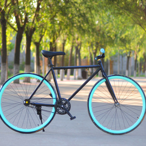 Harga Pabrik Sepeda Balap Warna-warni Gaya Baru Sepeda <span class=keywords><strong>Fixie</strong></span> Gear Tunggal Rangka Baja Velg Aluminium Alloy OEM - Product Image 3