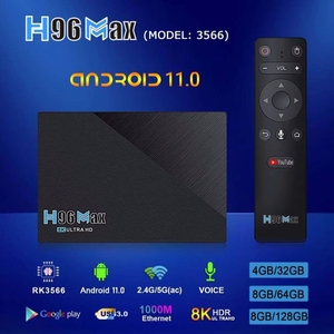 Amlogic S905X5M Quad Core, compatible con IPTV, transmisión 4K, Smart TV Box, 2GB 16GB, WiFi 6, control por voz, Android 14, <span class=keywords><strong>reproductor</strong></span> multimedia - Product Image 3