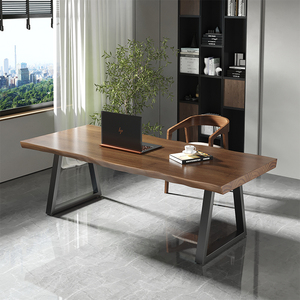 Mesa de Computadora de Madera Maciza Resistente, Escritorio Doble para el Hogar, Escritorio de Estudio para Niños, Mesa de Conferencia Pequeña, Larga y Cuadrada - Product Image 1