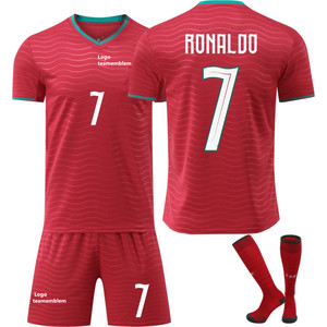 เสื้อเจอร์ซีย์โปรตุเกสสำหรับฟุตบอลลีกยุโรปเสื้อเจอร์ซีย์ฝรั่งเศสแบบสั้นระบายอากาศได้ดีแห้งเร็ว - Product Image 2