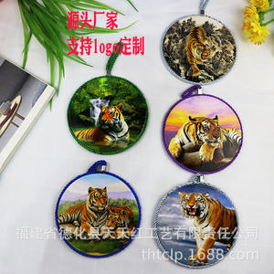 แผ่นรองจานไม้ก๊อกทรงกลมฝูเจี้ยน ลายแมนดาลา ป้องกันความร้อน ขอบเชือกสีเขียว ซัมเมอร์ 2021 รุ่น 20201116 - Product Image 5