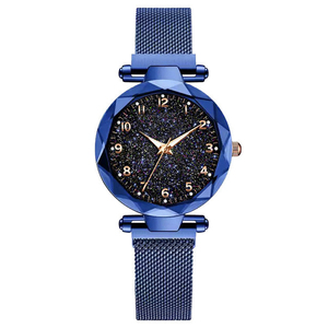 Women <strong>Magnetic</strong> Mesh Watch Starry Dial Quartz Watch Fashion Ladies Wristwatch Luxury Style Bracelet Watch - Product Image 4
