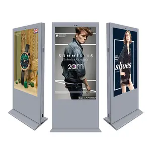 Outdoor Capacitive 55 inch Sunlight Ad Display Customized Touch Kiosk Outdoor Display Advertising LCD Screen Advertising Outdoor