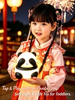 Lampe de chevet en silicone en forme de panda mignon, rechargeable par USB, à intensité variable, LED, pour chambre d'enfant
