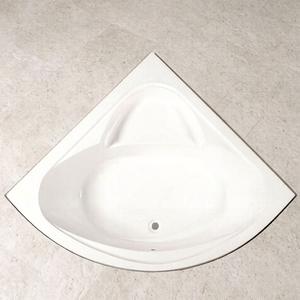 <span class=keywords><strong>Vasca</strong></span> <span class=keywords><strong>da</strong></span> <span class=keywords><strong>Bagno</strong></span> <span class=keywords><strong>Angolare</strong></span> Moderna Economica in Acrilico al Quarzo 110x110 cm con Grembiule per Immersione, Ideale per Hotel - Product Image 4