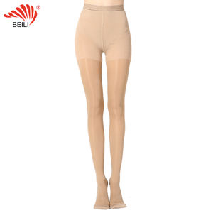 Pantimedias de compresión graduadas Beili 15-20 MmHg Presión moderada Color negro Beige - Product Image 2